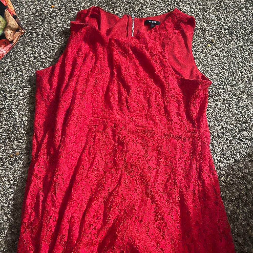Apt 9 red lace dress